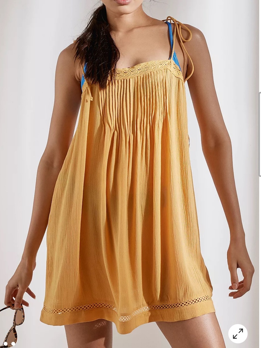 Out From Under Junie Tie Shoulder Smock Dress